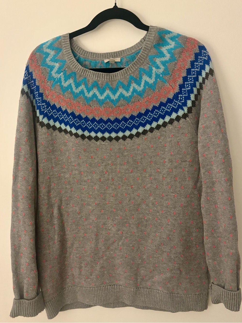 Talbots Women’s grey knit sweater